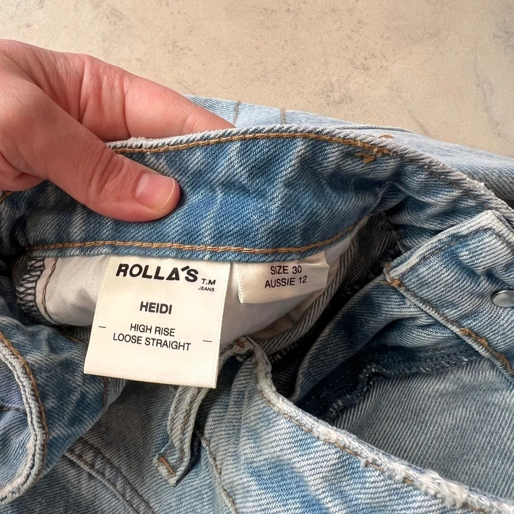 ROLLA’S Heidi High Rise Loose Straight Jeans